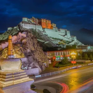 Potala Palace Print, Tibet Landscape