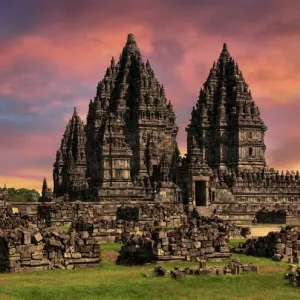 Prambanan Temple (Candi Rara Jonggrang), Northeast of Yogyakarta, Central Java, Indonesia