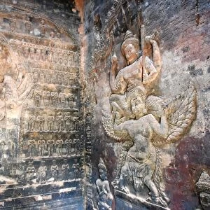 Prasat Kravan engraving temple Angkor Cambodia
