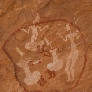 Prehistoric Petroglyphs in libian sahara desert