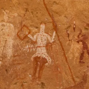 Prehistoric petroglyphs in libian sahara desert Prehistoric petroglyphs in libian sahara desert