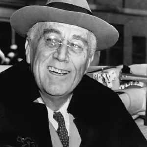 President Franklin Delano Roosevelt Smiling President Franklin Delano Roosevelt Smiling