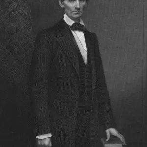 1860 Engraved Print of President Lincoln 1860 Engraved Print of President Lincoln