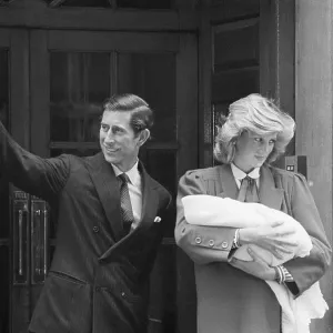 Prince Charles and Diana With Newborn Son Prince Charles and Diana With Newborn Son