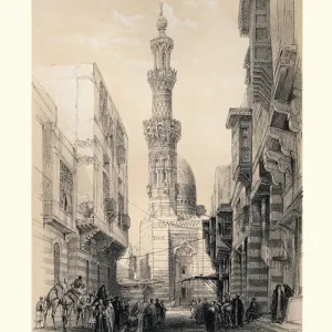 Principal Mosque at Boulak, Cairo, by David Roberts, 19th Century Principal Mosque at Boulak, Cairo, by David Roberts, 19th Century