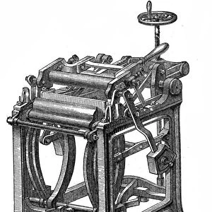 Printing industry, Pressing machine