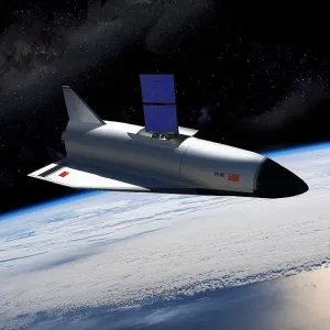 The proposed People's Republic of China (PRC) Shenlong (Divine Dragon) autonomous spaceplane in Earth Orbit The proposed People's Republic of China (PRC) Shenlong (Divine Dragon) autonomous spaceplane in Earth Orbit