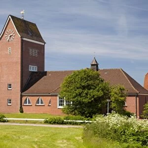 Protestant Island Church, Baltrum, East Frisian Islands, East Frisia, Lower Saxony, Germany