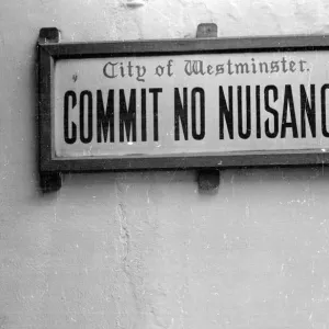 Public Nuisance Print, 1939 Mayfair Scene Public Nuisance Print, 1939 Mayfair Scene