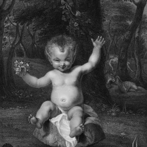 Puck Engraving Print after Sir Joshua Reynolds Puck Engraving Print after Sir Joshua Reynolds