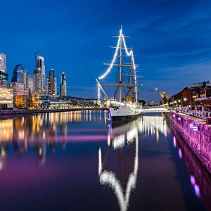Puerto Madero. Waterfront district view in Buenos Aires, Argentina