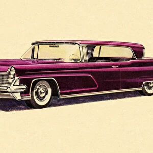 Purple Vintage Car