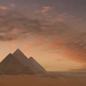 The Pyramids Of Giza, Egypt The Pyramids Of Giza, Egypt