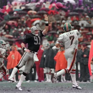 QB John Elway during Raiders vs. Broncos Game QB John Elway during Raiders vs. Broncos Game