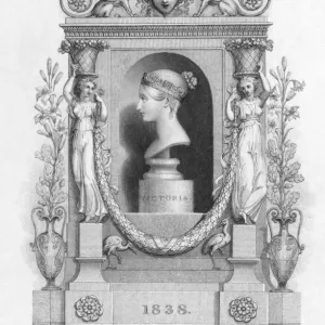Queen Victoria Engraving Print Queen Victoria Engraving Print