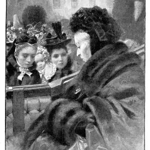 Queen Victoria meeting families of reservists