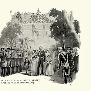 Queen Victoria and Prince Albert opening the Great Exhibition