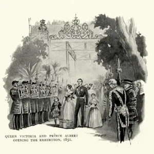 Queen Victoria and Prince Albert Opening the Great Exhibition Print Queen Victoria and Prince Albert Opening the Great Exhibition Print