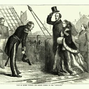 Queen Victoria and Prince Albert visit HMS Resolute, 19th Century