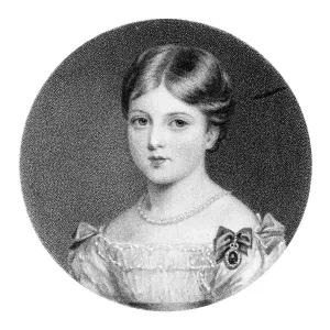 Childhood Portrait Print of Queen Victoria Childhood Portrait Print of Queen Victoria