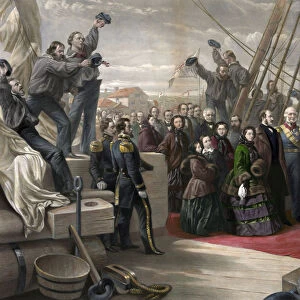 Queen Victoria Visits the HMS Resolute