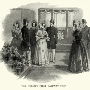 Queen Victorias first trip on the railway, 19th Century