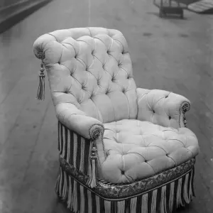 Queen Victoria's Chair Print 1901 Queen Victoria's Chair Print 1901