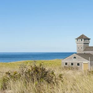 Race Point Beach, Old Harbor Life-Saving Station Museum, dune on the Atlantic Ocean, nature reserve, Cape Cod National Seashore, Massachusetts, New England, USA, North America, America