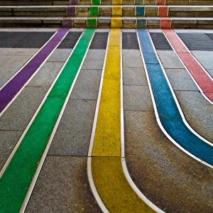 Rainbow colored lines