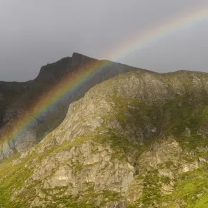 Rainbow, Lofoten, Northern Norway, Norway, Scandinavia, Europe Rainbow, Lofoten, Northern Norway, Norway, Scandinavia, Europe