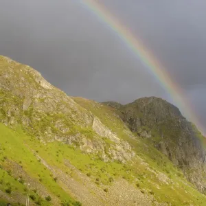 Rainbow, Lofoten, Northern Norway, Norway, Scandinavia, Europe Rainbow, Lofoten, Northern Norway, Norway, Scandinavia, Europe
