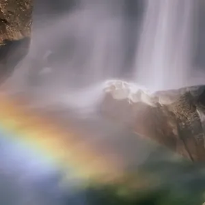 Rainbow Falls Print, Yosemite National Park Landscape Rainbow Falls Print, Yosemite National Park Landscape
