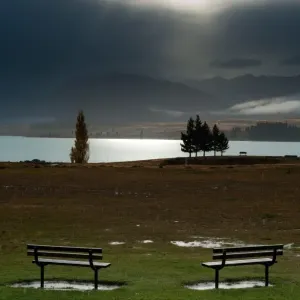 Raining at lake tekapo Raining at lake tekapo