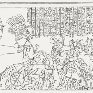 Ramesses II Storming Dapur Print (1269 BC) Ramesses II Storming Dapur Print (1269 BC)