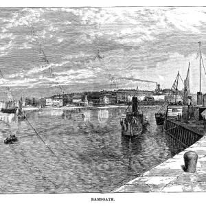 Ramsgate Seaside Town 1878 Print Ramsgate Seaside Town 1878 Print