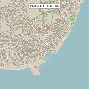 Ramsgate Kent UK City Street Map Print Ramsgate Kent UK City Street Map Print