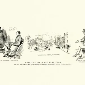 Randolph Caldecotts sketches from America 19th Century Randolph Caldecotts sketches from America 19th Century