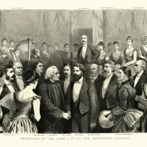 Reception of Liszt at the Grosvenor Gallery, 19th Century Reception of Liszt at the Grosvenor Gallery, 19th Century