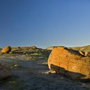 Red Rock Coulee Print, Writing-on-Stone Provincial Park Alberta Landscape Red Rock Coulee Print, Writing-on-Stone Provincial Park Alberta Landscape