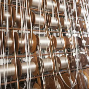 Reels of thread, Wuppertal, North Rhine-Westphalia, Germany Reels of thread, Wuppertal, North Rhine-Westphalia, Germany