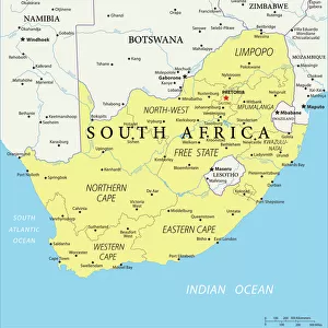 Reference Map of Map of South Africa