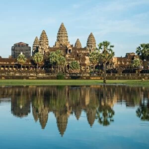 The reflection of Angkor Wat