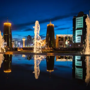 Reflection astana city