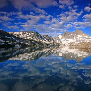 Reflection of clouds on Garnet Lake