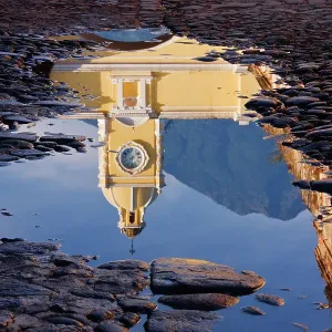 Reflection of El Arco and Agua Volcano Reflection of El Arco and Agua Volcano