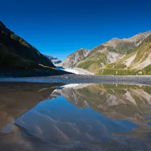 Reflection of fox glacier Reflection of fox glacier