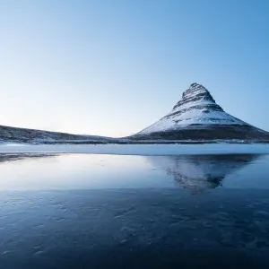 Reflection of the mountain blue hour Reflection of the mountain blue hour