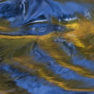 Reflection on Rogue River in autumn, Oregon, USA Reflection on Rogue River in autumn, Oregon, USA