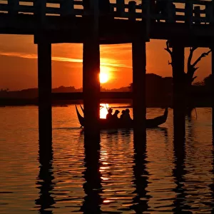 reflection sunset asia Myanmar