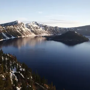 Reflections on Crater Lake, Crater Lake National Park, Oregon, USA Reflections on Crater Lake, Crater Lake National Park, Oregon, USA